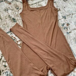 NWOT Tan Ribbed Bodysuit